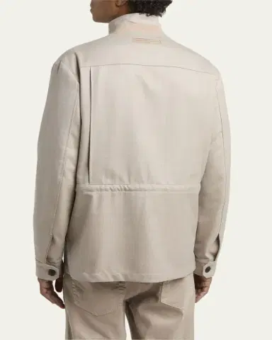 Zegna Men's Wool Field Jacket | Thumbnail 3 Zegna Men's Wool Field Jacket | Thumbnail 3