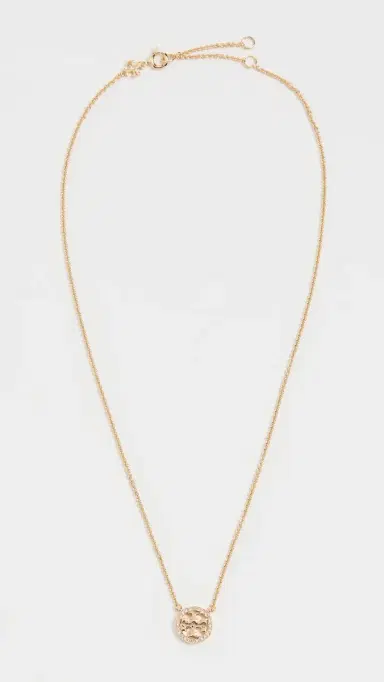 Tory Burch Icon Pavé Pendant Necklace | Thumbnail 4
