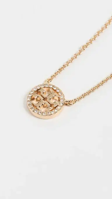 Tory Burch Icon Pavé Pendant Necklace | Thumbnail 5