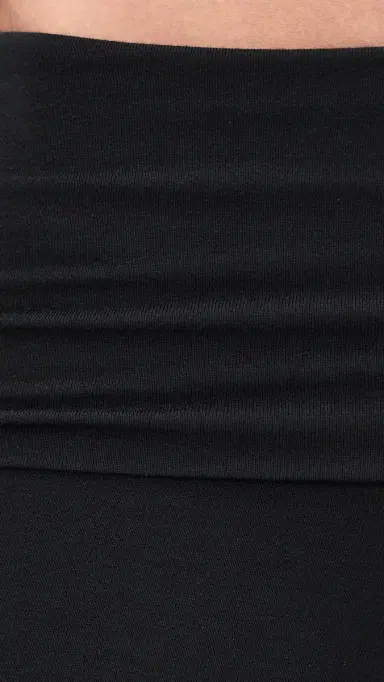 ÉTERNE Fold Over Flare Pants Black M | Thumbnail 6