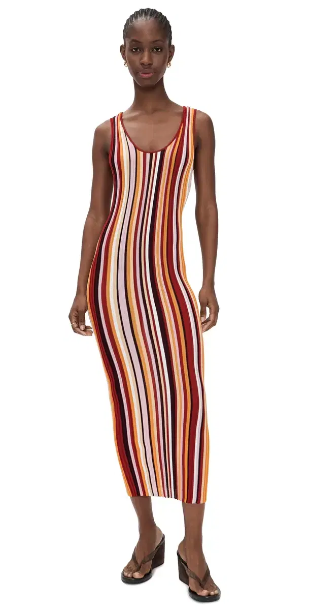 Ronny Kobo Kerry Knit Dress Rust ulti