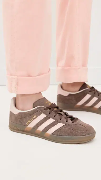 adidas Gazelle Indoor Sneakers Earth Strata/Wonder Qtz/Gum | Thumbnail 3 adidas Gazelle Indoor Sneakers Earth Strata/Wonder Qtz/Gum | Thumbnail 3