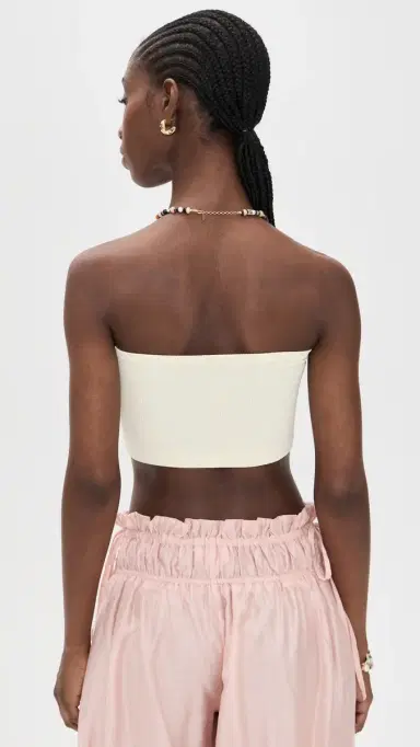 Free People Amelia Bandeau Bra Ivory M/L | Thumbnail 3