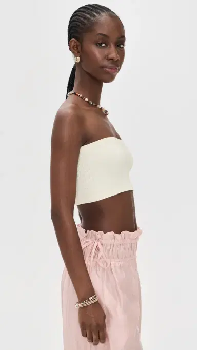 Free People Amelia Bandeau Bra Ivory M/L | Thumbnail 4