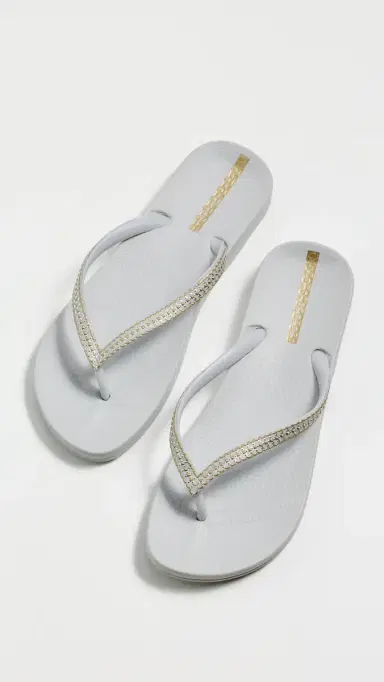 Ipanema Mesh x Fem Flip Flops Grey/Gold | Thumbnail 2
