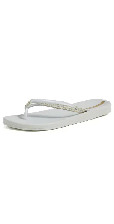 Ipanema Mesh x Fem Flip Flops Grey/Gold | Thumbnail 1