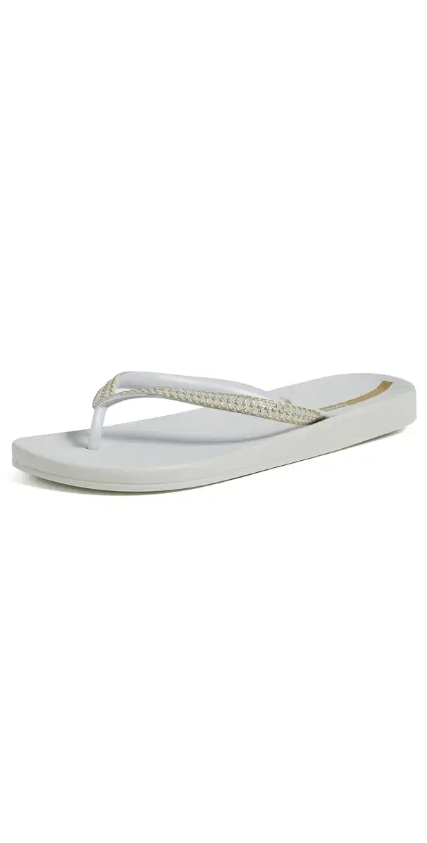 Mesh x Fem Flip Flops Grey/Gold