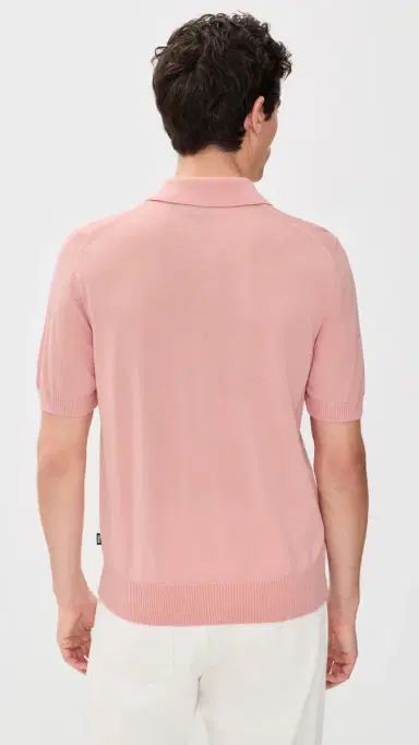 BOSS Nolano Knit Polo Rose Tan Pink L | Thumbnail 3