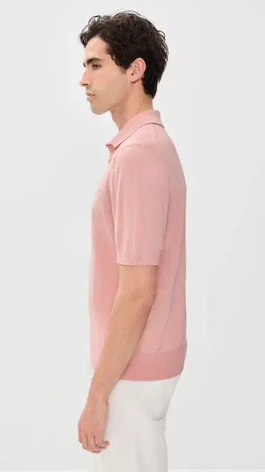 BOSS Nolano Knit Polo Rose Tan Pink L | Thumbnail 4
