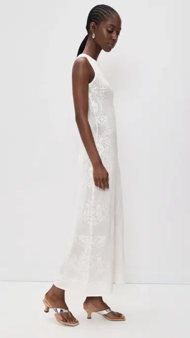 Aligne Ashley Crochet Knit Dress Ivory M | Thumbnail 4 Aligne Ashley Crochet Knit Dress Ivory M | Thumbnail 4