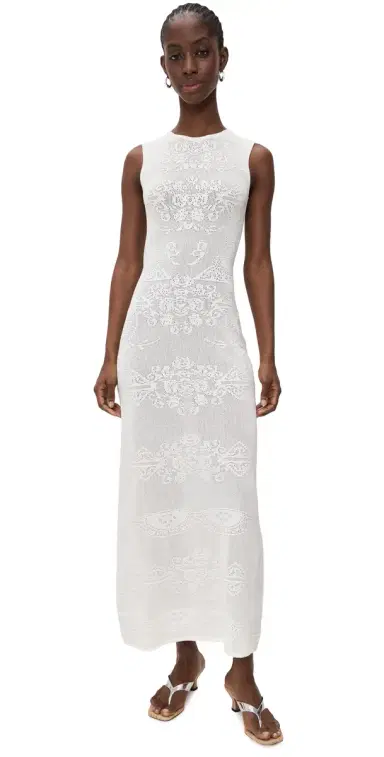 Aligne Ashley Crochet Knit Dress Ivory M | Thumbnail 1 Aligne Ashley Crochet Knit Dress Ivory M | Thumbnail 1