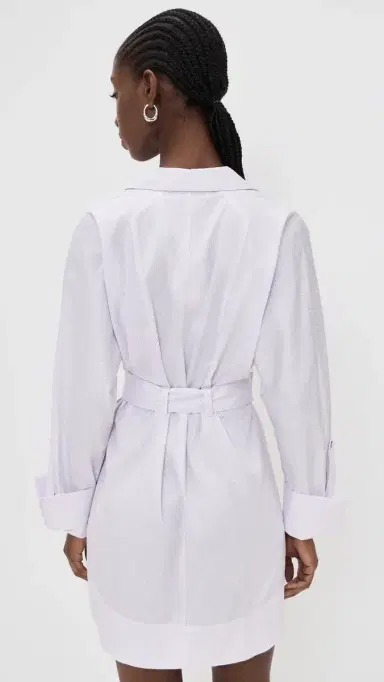 Hevron Audrey Dress Thistle Stripe | Thumbnail 3