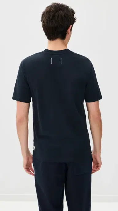 REIGNING CHAMP Midweight Jersey tandard T-Shirt Navy | Thumbnail 3