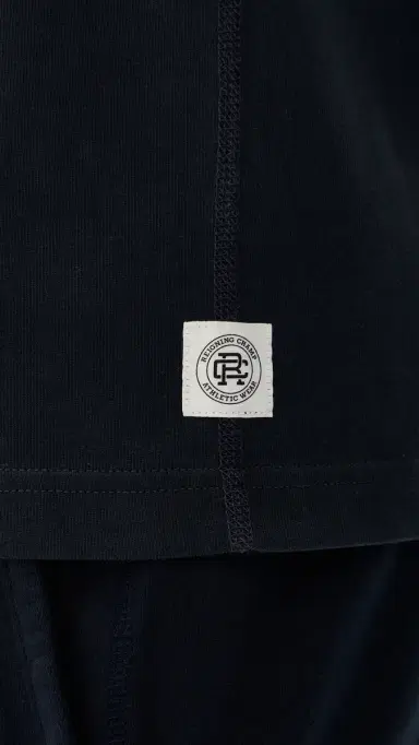 REIGNING CHAMP Midweight Jersey tandard T-Shirt Navy | Thumbnail 6