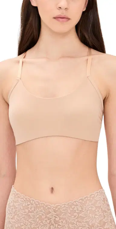 Commando Double Take Lace Racerback Bralette Beige S/M | Thumbnail 1 Commando Double Take Lace Racerback Bralette Beige S/M | Thumbnail 1