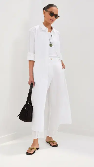 LE BOP Wilder Poplin Pants White | Thumbnail 2