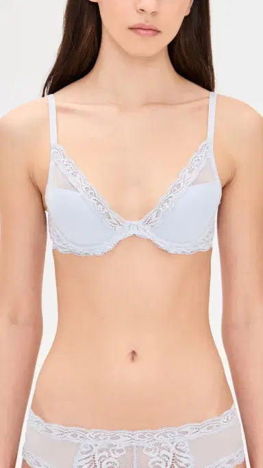 Natori Feathers Plunge T-Shirt Bra Frosted Sky | Thumbnail 2 Natori Feathers Plunge T-Shirt Bra Frosted Sky | Thumbnail 2