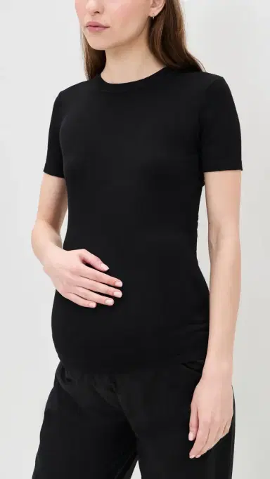 Hatch The Softsculpt Knit Tee Black | Thumbnail 2 Hatch The Softsculpt Knit Tee Black | Thumbnail 2