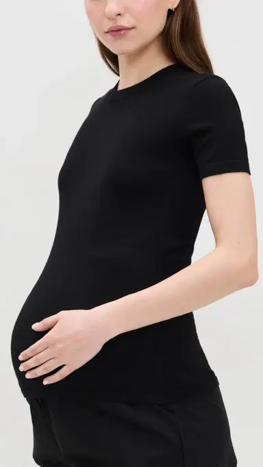 Hatch The Softsculpt Knit Tee Black | Thumbnail 4 Hatch The Softsculpt Knit Tee Black | Thumbnail 4
