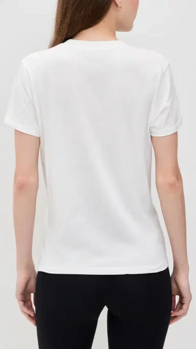 Hatch The Washed Cotton Crew Neck Tee White S | Thumbnail 3