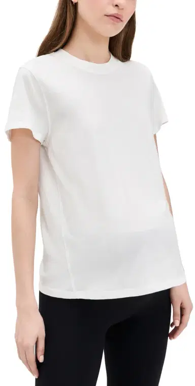 Hatch The Washed Cotton Crew Neck Tee White S | Thumbnail 1