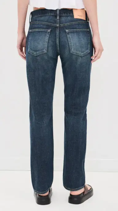 Moussy Vintage Slim Straight Jeans Dark Blue 24 | Thumbnail 3