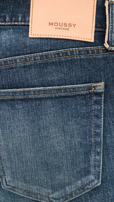 Moussy Vintage Slim Straight Jeans Dark Blue 24 | Thumbnail 6