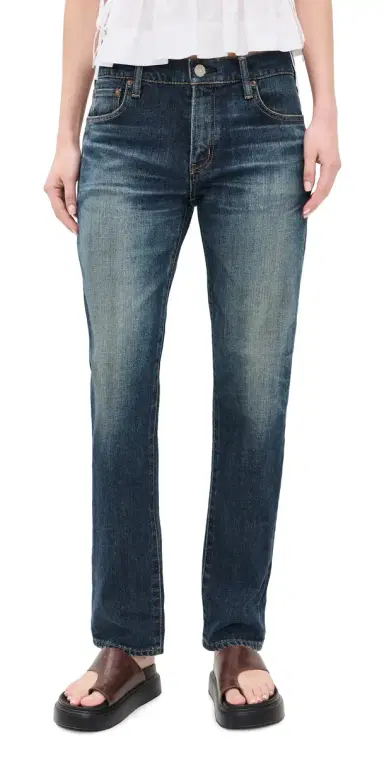 Moussy Vintage Slim Straight Jeans Dark Blue 24 | Thumbnail 1