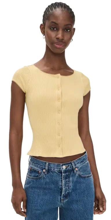 Free People Most Wanted Cardigan Yellow | Thumbnail 1 Free People Most Wanted Cardigan Yellow | Thumbnail 1