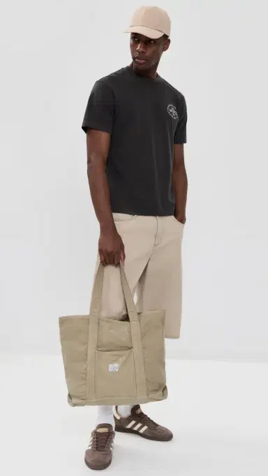 Museum of Peace and Quiet Utility Canvas Boat Tote Tan One Size | Thumbnail 3