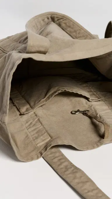 Museum of Peace and Quiet Utility Canvas Boat Tote Tan One Size | Thumbnail 6
