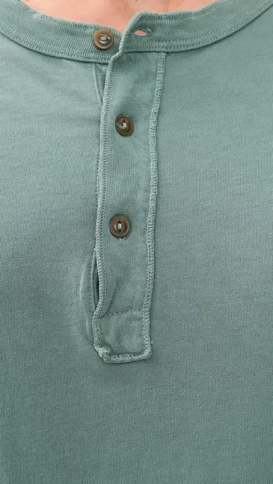 Save Khaki Short Sleeves upima Henley Tee Aspen | Thumbnail 6 Save Khaki Short Sleeves upima Henley Tee Aspen | Thumbnail 6