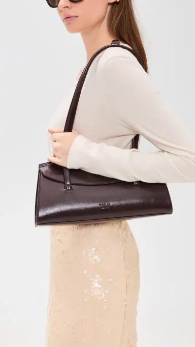 Freja New York Caroline Shoulder Bag Raisin One Size | Thumbnail 3