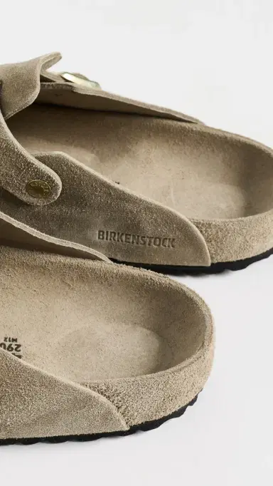 Birkenstock Boston Exquisite Clogs Taupe 43 | Thumbnail 3