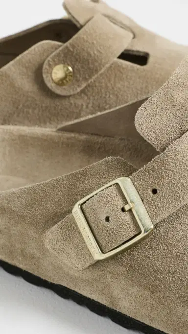 Birkenstock Boston Exquisite Clogs Taupe 43 | Thumbnail 5