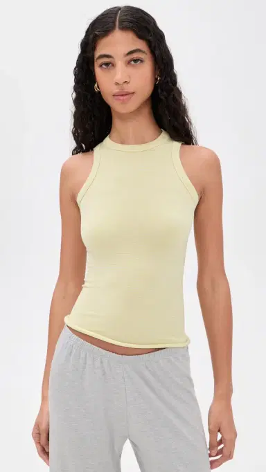 Free People So Soft Seamless Stripe Tank Butter Yellow Combo | Thumbnail 2 Free People So Soft Seamless Stripe Tank Butter Yellow Combo | Thumbnail 2