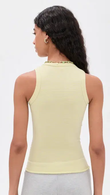 Free People So Soft Seamless Stripe Tank Butter Yellow Combo | Thumbnail 3 Free People So Soft Seamless Stripe Tank Butter Yellow Combo | Thumbnail 3