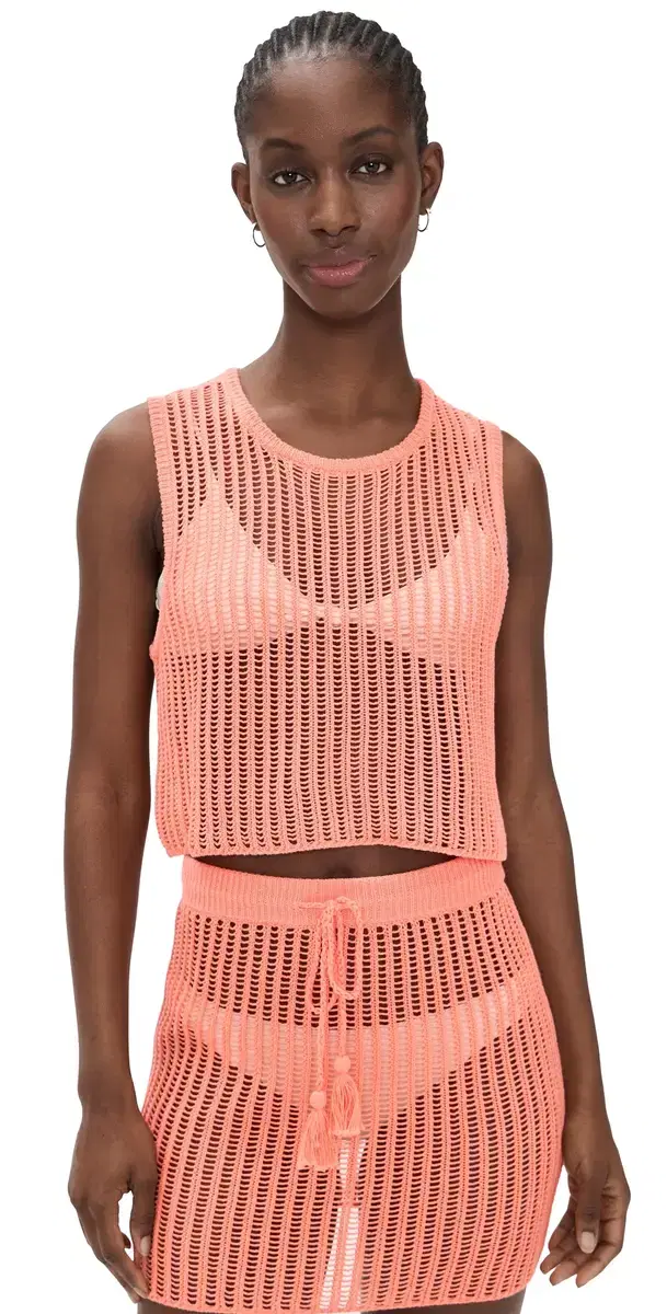 LSPACE ander Crochet Top Fresh queezed