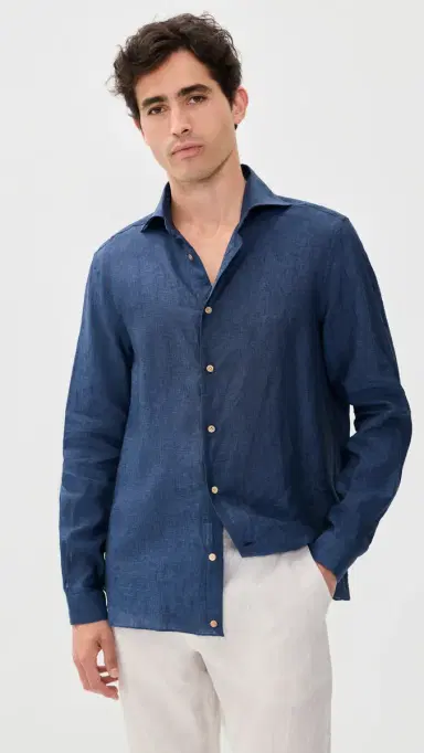 Ripa Ripa The Elba Shirt Navy | Thumbnail 2