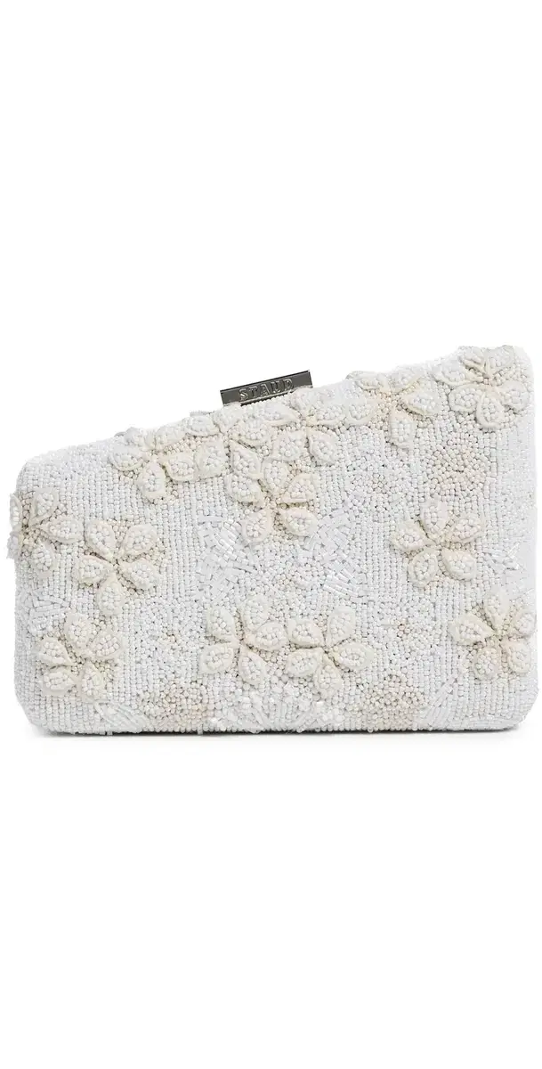 STAUD Carmella Beaded Clutch Garden Party One Size