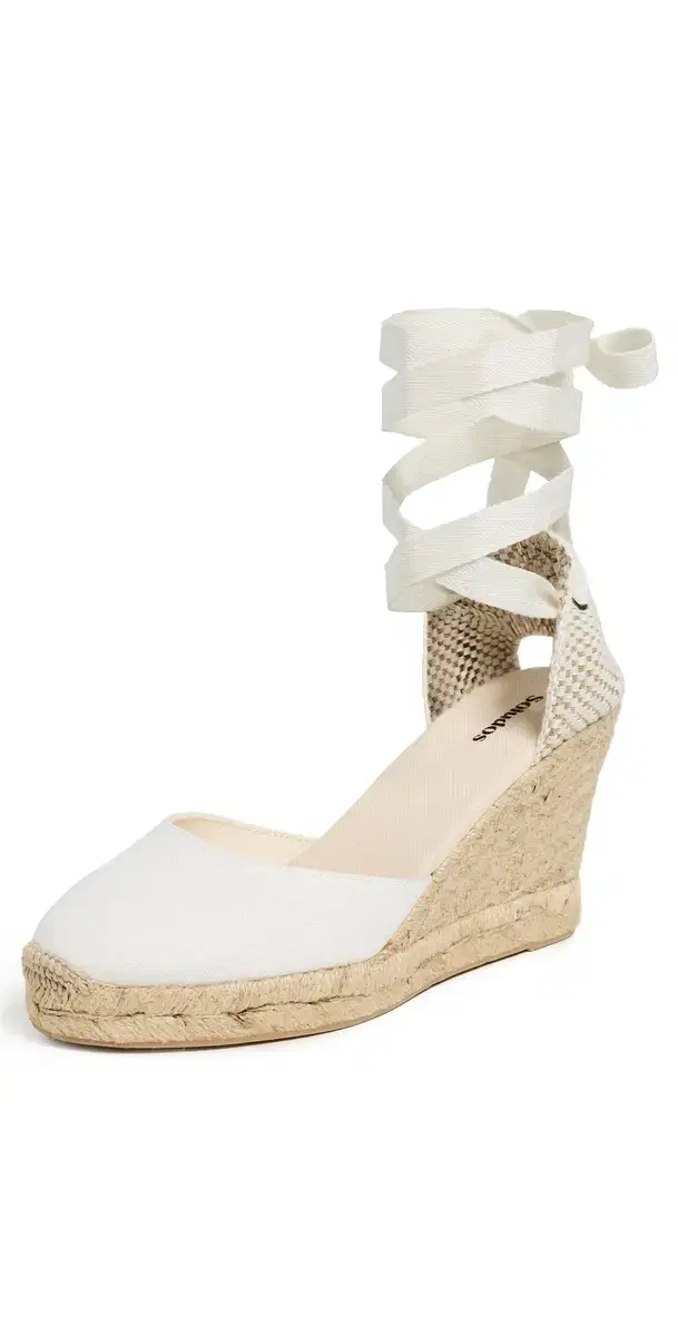Soludos Marseille Wedge Espadrilles Oasis White