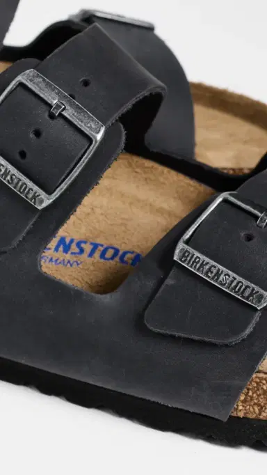 Birkenstock Arizona Oiled Leather Sandals Black 42 | Thumbnail 5