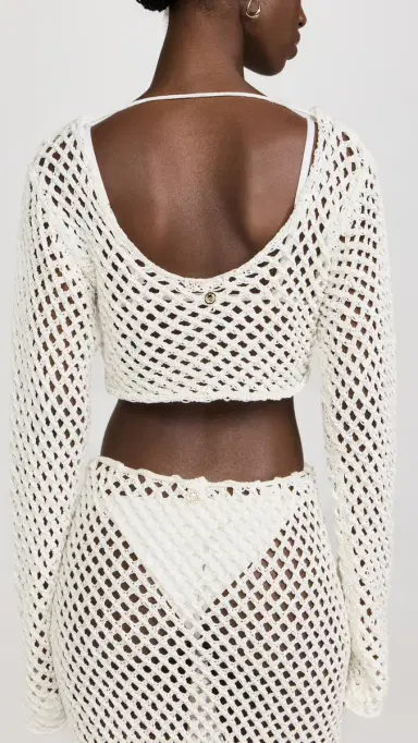 Bananhot Magen Knitted Shirt White | Thumbnail 3