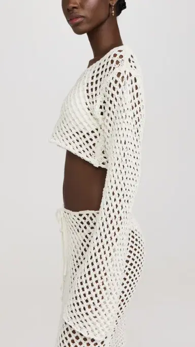 Bananhot Magen Knitted Shirt White | Thumbnail 4