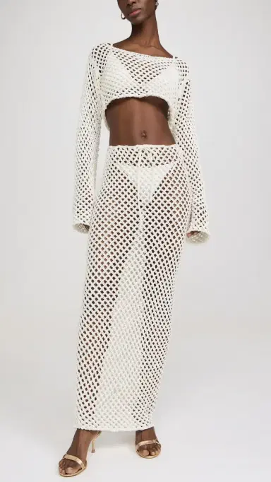 Bananhot Magen Knitted Shirt White | Thumbnail 5