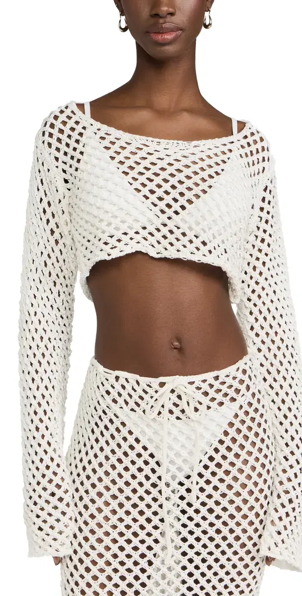 Magen Knitted Shirt White