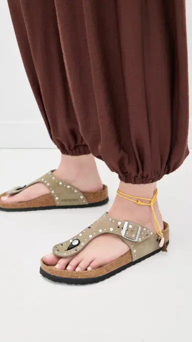 Birkenstock Gizeh Rivet Flip Flop Thong Sandals Taupe 41 | Thumbnail 3 Birkenstock Gizeh Rivet Flip Flop Thong Sandals Taupe 41 | Thumbnail 3