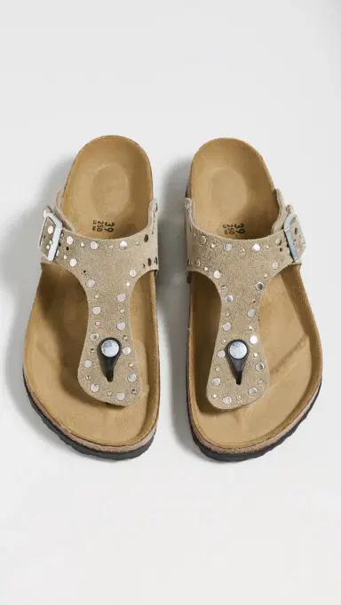 Birkenstock Gizeh Rivet Flip Flop Thong Sandals Taupe 41 | Thumbnail 5 Birkenstock Gizeh Rivet Flip Flop Thong Sandals Taupe 41 | Thumbnail 5