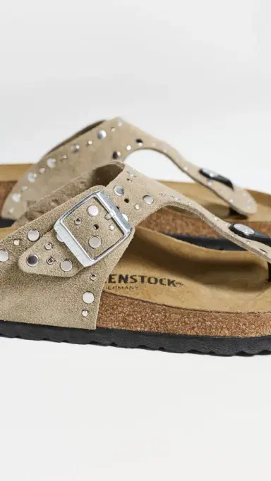 Birkenstock Gizeh Rivet Flip Flop Thong Sandals Taupe 41 | Thumbnail 6 Birkenstock Gizeh Rivet Flip Flop Thong Sandals Taupe 41 | Thumbnail 6