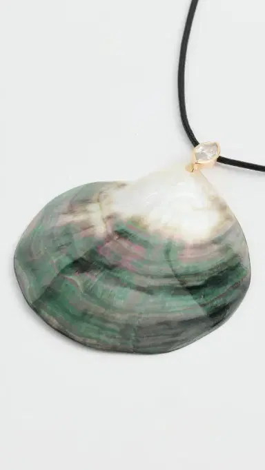 Ettika Statement Shell Cord Necklace Black One Size | Thumbnail 4 Ettika Statement Shell Cord Necklace Black One Size | Thumbnail 4